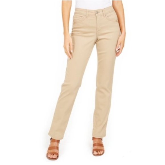 NWT Style & Co Women's Straight High Rise Stone Wall Pants - Picture 1 of 2